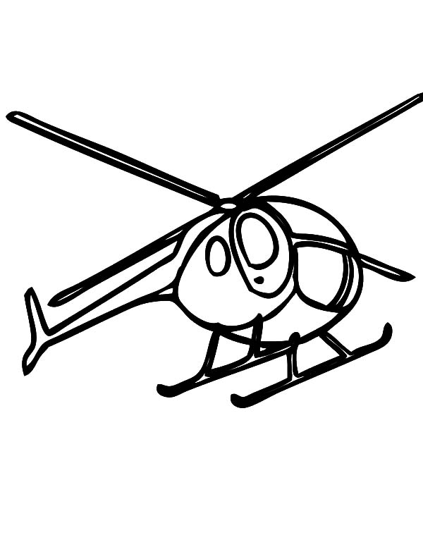 着色页: 直升机 (运输) #136213 - 免费可打印着色页