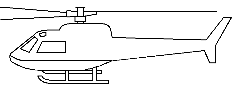 着色页: 直升机 (运输) #136228 - 免费可打印着色页