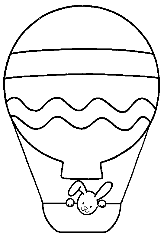 着色页: 热气球 (运输) #134590 - 免费可打印着色页