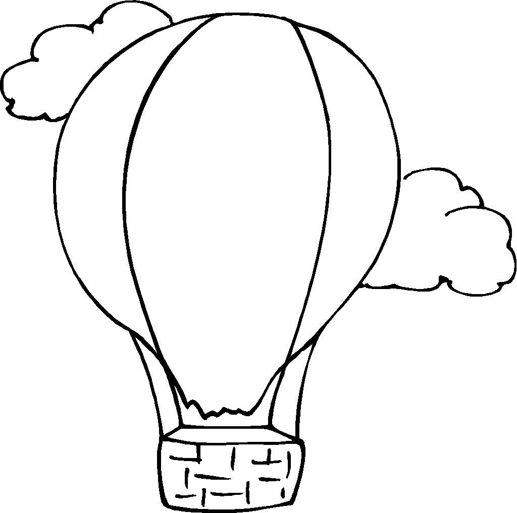 着色页: 热气球 (运输) #134592 - 免费可打印着色页