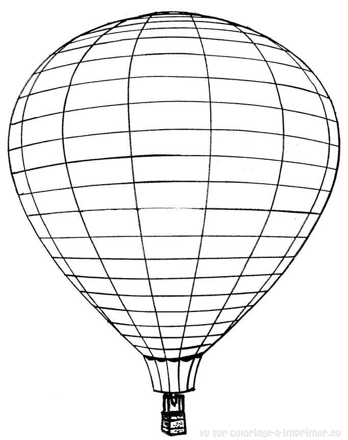 着色页: 热气球 (运输) #134598 - 免费可打印着色页