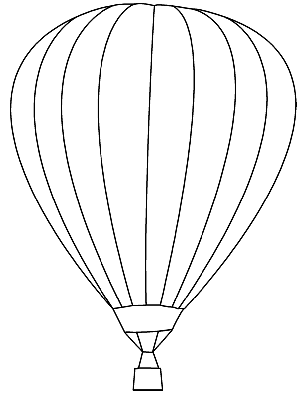 着色页: 热气球 (运输) #134617 - 免费可打印着色页
