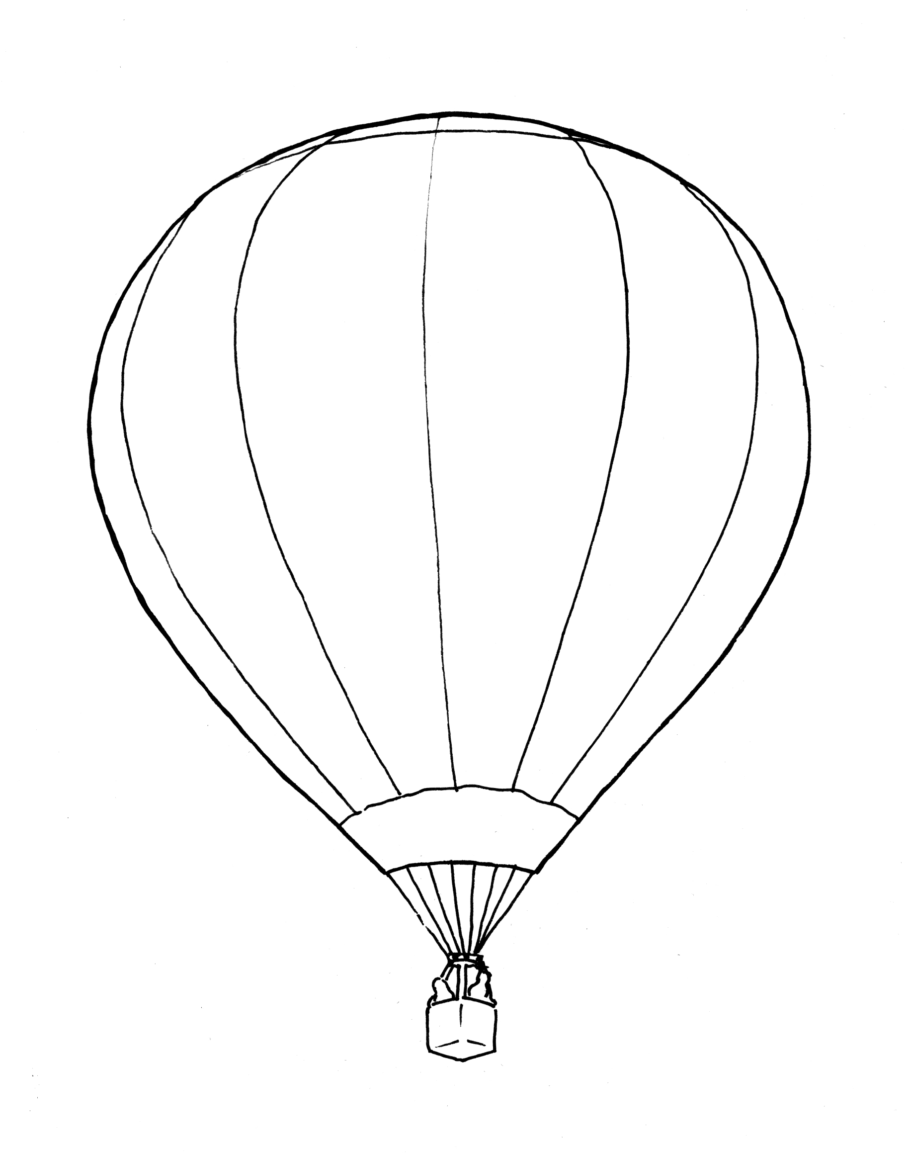 着色页: 热气球 (运输) #134626 - 免费可打印着色页