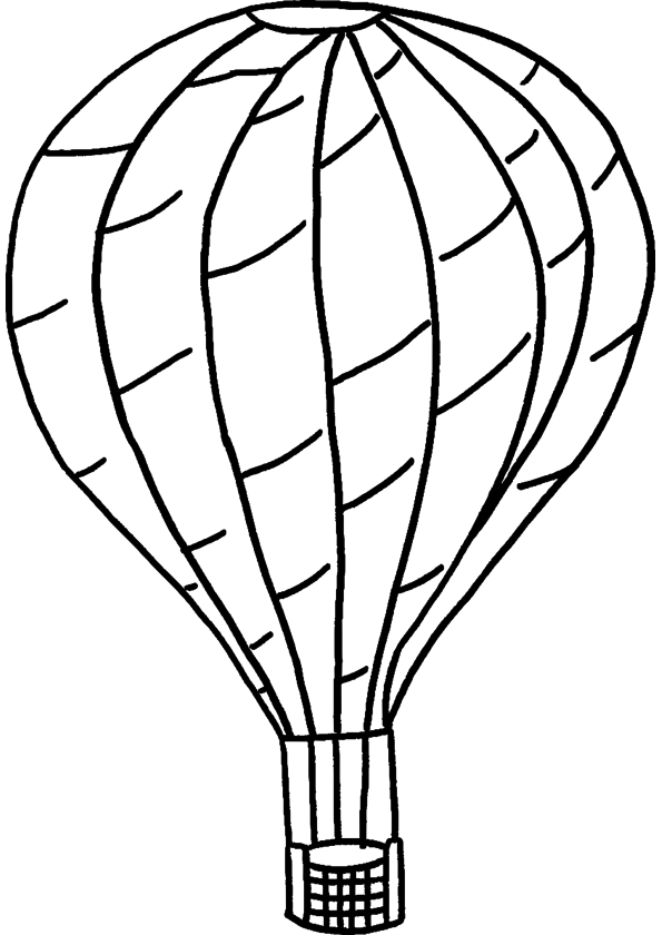 着色页: 热气球 (运输) #134648 - 免费可打印着色页