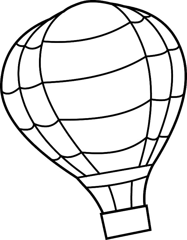 着色页: 热气球 (运输) #134688 - 免费可打印着色页
