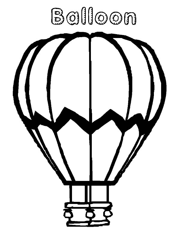 着色页: 热气球 (运输) #134714 - 免费可打印着色页