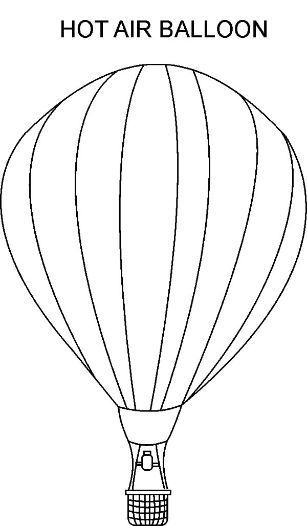 着色页: 热气球 (运输) #134723 - 免费可打印着色页