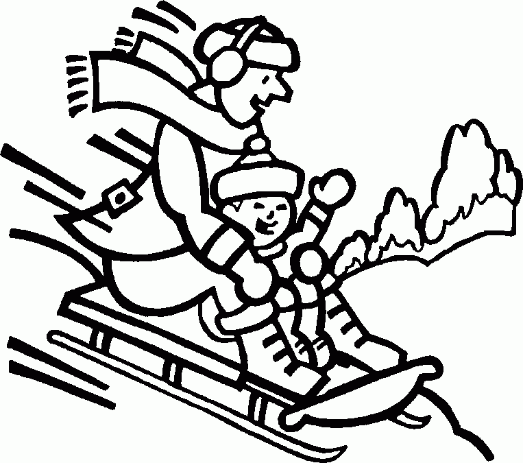 着色页: 雪橇 (运输) #142532 - 免费可打印着色页