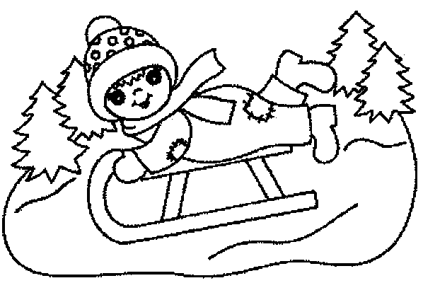 着色页: 雪橇 (运输) #142537 - 免费可打印着色页
