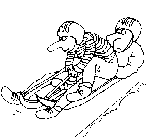着色页: 雪橇 (运输) #142538 - 免费可打印着色页