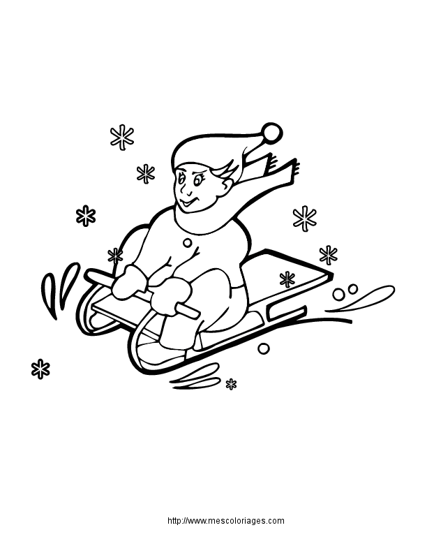 着色页: 雪橇 (运输) #142541 - 免费可打印着色页