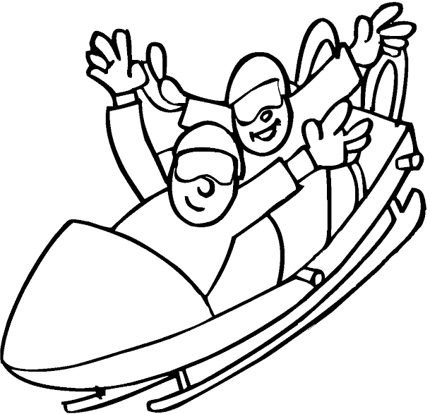 着色页: 雪橇 (运输) #142543 - 免费可打印着色页