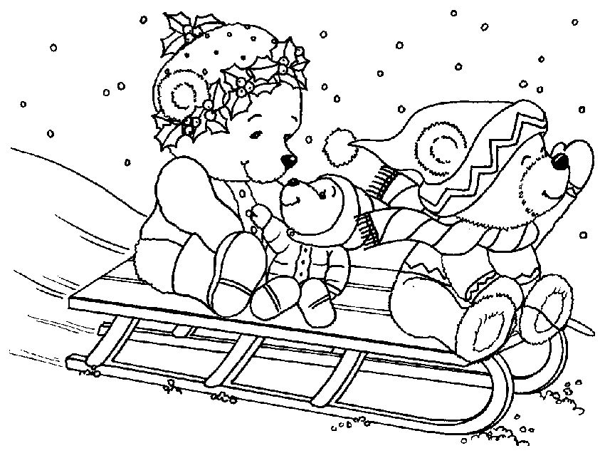 着色页: 雪橇 (运输) #142567 - 免费可打印着色页