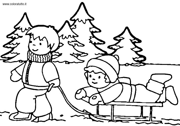 着色页: 雪橇 (运输) #142593 - 免费可打印着色页