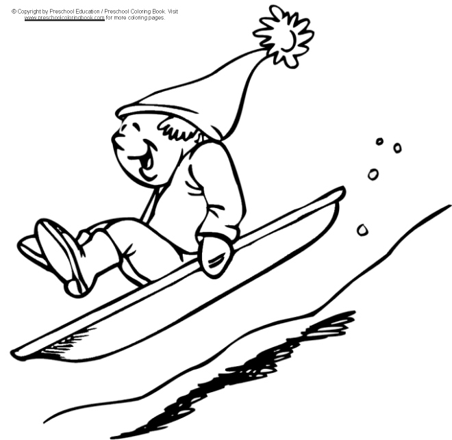 着色页: 雪橇 (运输) #142599 - 免费可打印着色页