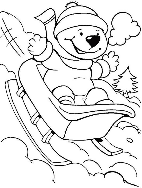 着色页: 雪橇 (运输) #142608 - 免费可打印着色页