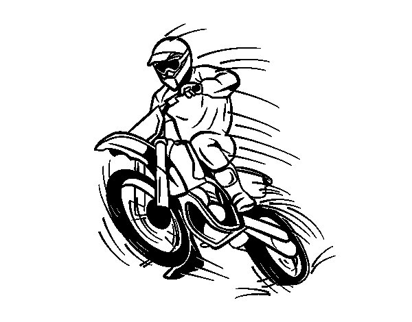 着色页: 摩托车越野赛 (运输) #136516 - 免费可打印着色页