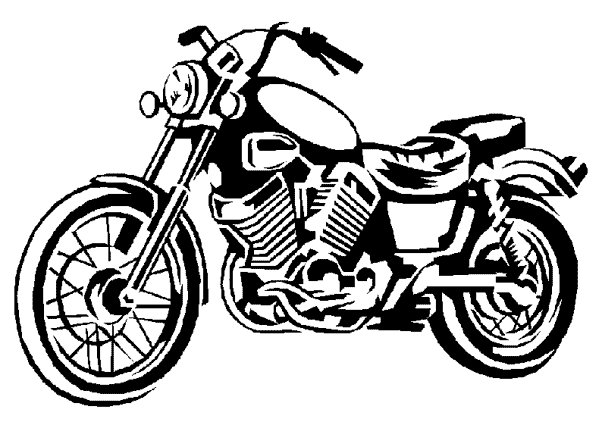 着色页: 摩托车 (运输) #136266 - 免费可打印着色页