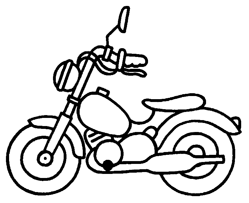着色页: 摩托车 (运输) #136293 - 免费可打印着色页