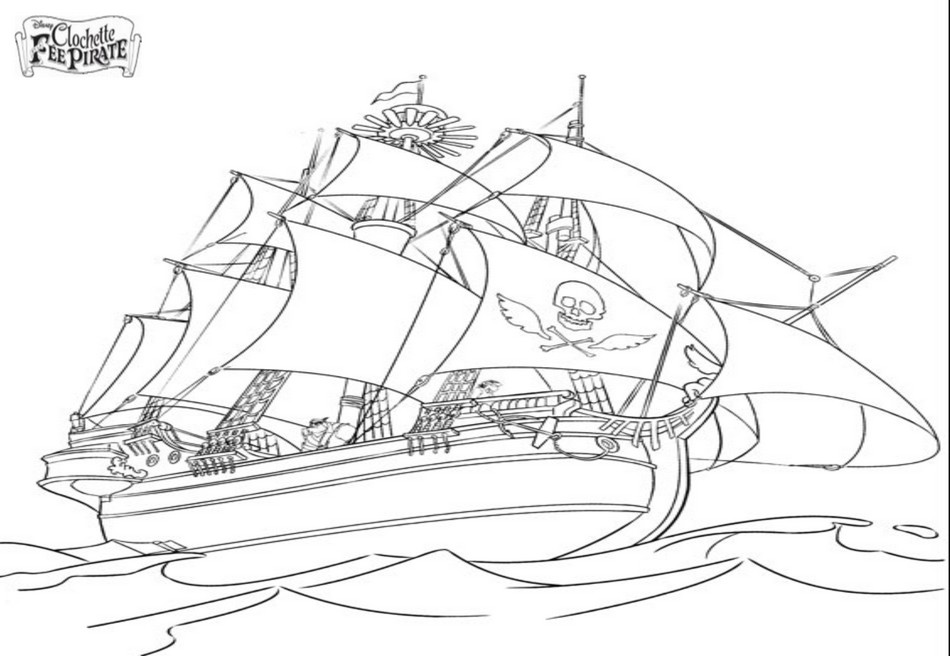 着色页: 海盗船 (运输) #138241 - 免费可打印着色页