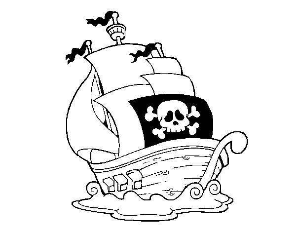 着色页: 海盗船 (运输) #138273 - 免费可打印着色页