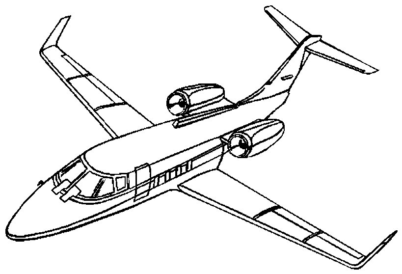 着色页: 飞机 (运输) #134779 - 免费可打印着色页