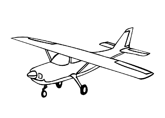 着色页: 飞机 (运输) #134795 - 免费可打印着色页