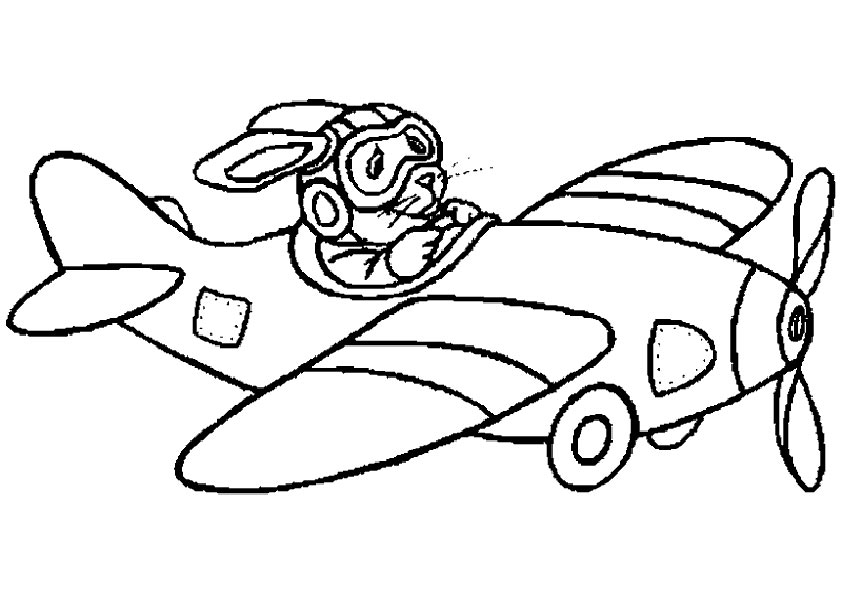 着色页: 飞机 (运输) #134797 - 免费可打印着色页