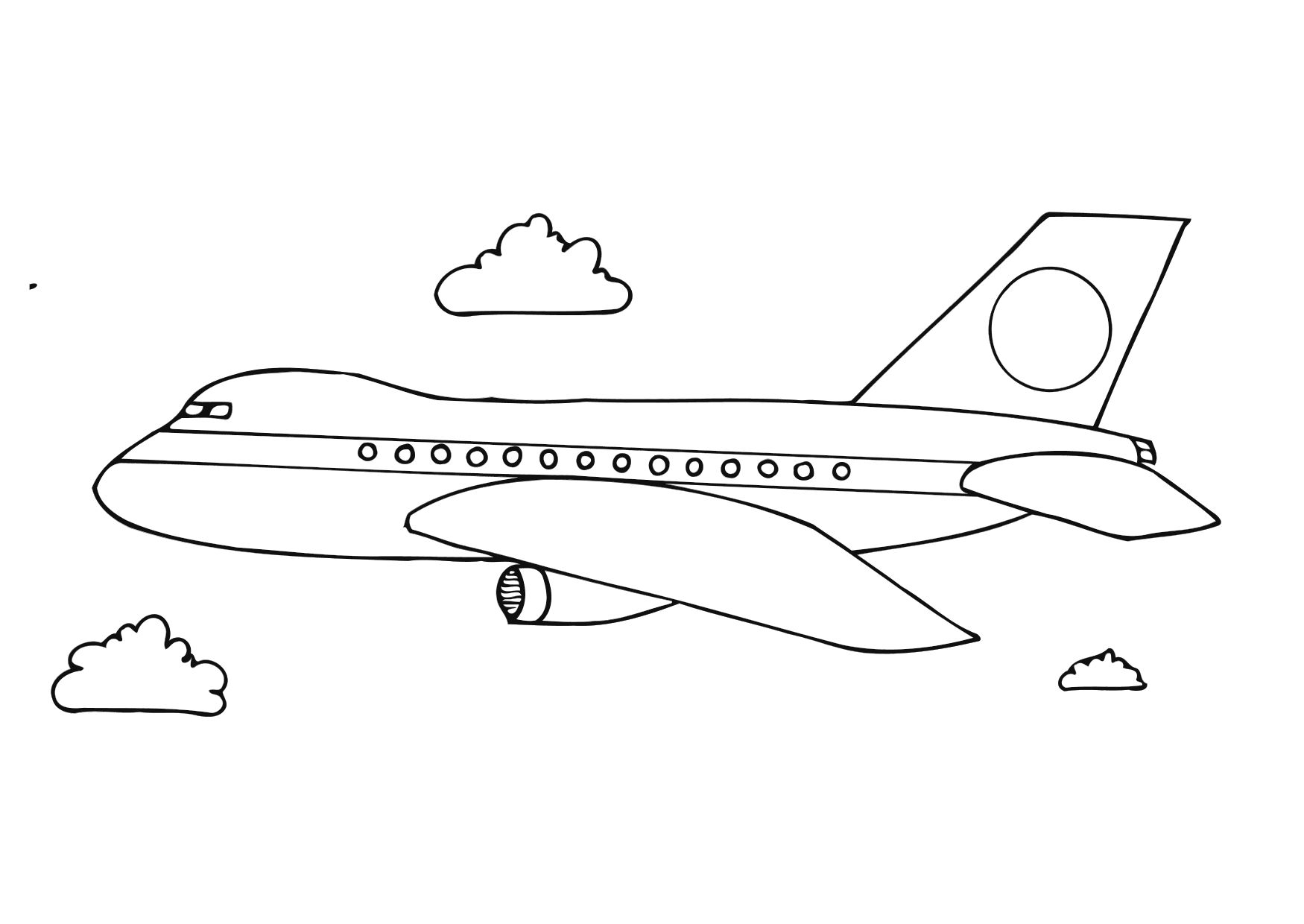 着色页: 飞机 (运输) #134799 - 免费可打印着色页