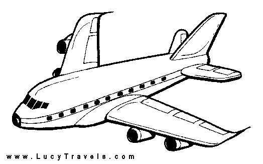 着色页: 飞机 (运输) #134822 - 免费可打印着色页