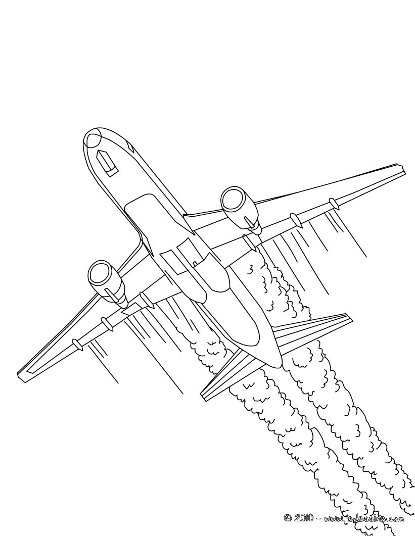 着色页: 飞机 (运输) #134877 - 免费可打印着色页