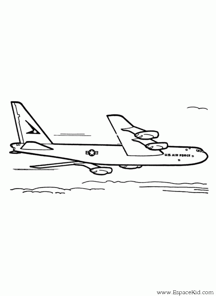 着色页: 飞机 (运输) #134941 - 免费可打印着色页
