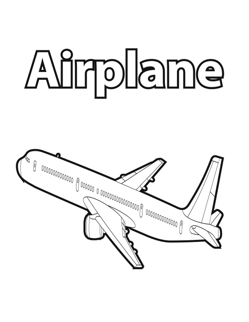 着色页: 飞机 (运输) #134976 - 免费可打印着色页