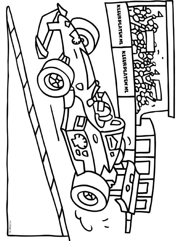 着色页: 赛车 (运输) #139056 - 免费可打印着色页