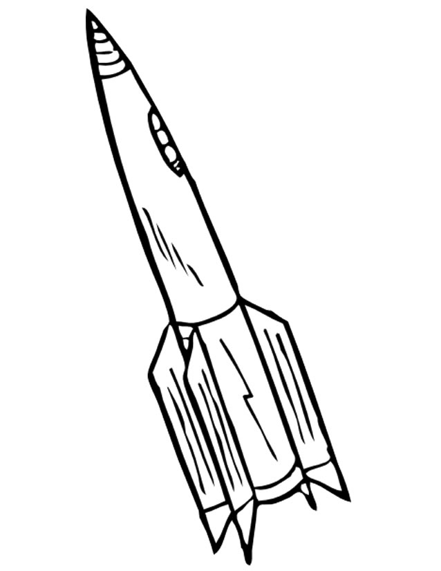 着色页: 火箭 (运输) #140050 - 免费可打印着色页