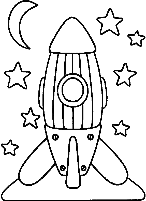 着色页: 火箭 (运输) #140051 - 免费可打印着色页