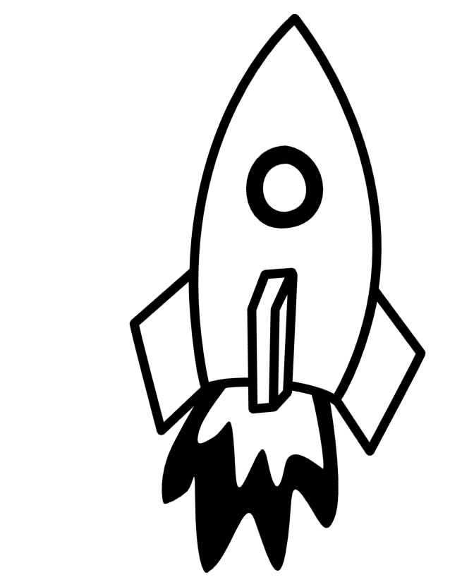 着色页: 火箭 (运输) #140056 - 免费可打印着色页