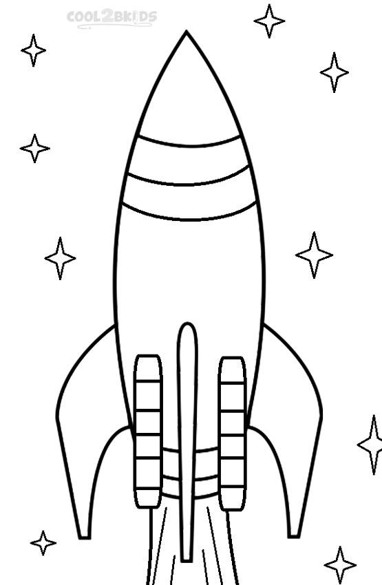 着色页: 火箭 (运输) #140069 - 免费可打印着色页