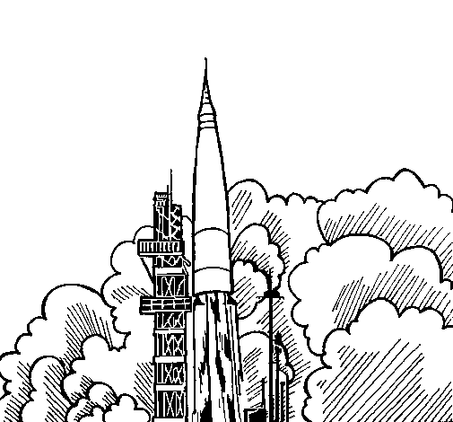 着色页: 火箭 (运输) #140151 - 免费可打印着色页