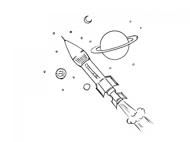 着色页: 火箭 (运输) #140160 - 免费可打印着色页