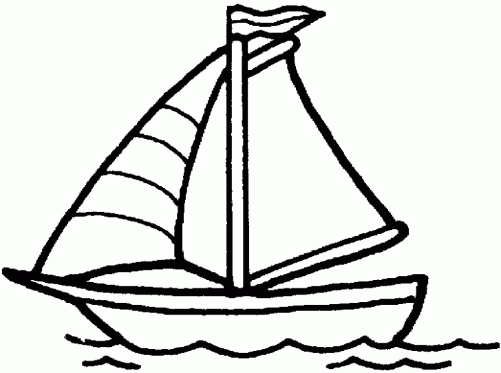 着色页: 帆船 (运输) #143567 - 免费可打印着色页