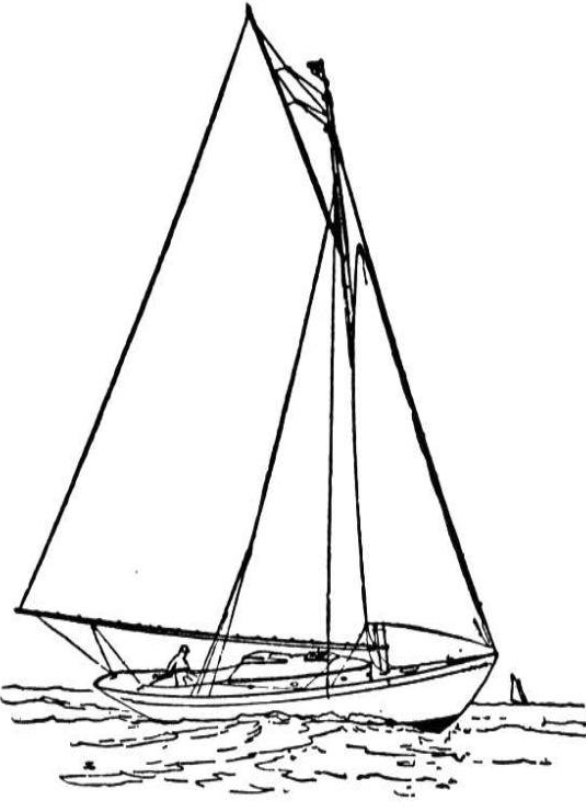 着色页: 帆船 (运输) #143572 - 免费可打印着色页