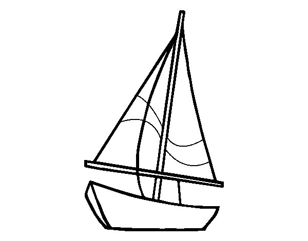 着色页: 帆船 (运输) #143587 - 免费可打印着色页
