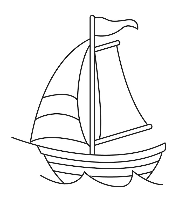 着色页: 帆船 (运输) #143597 - 免费可打印着色页