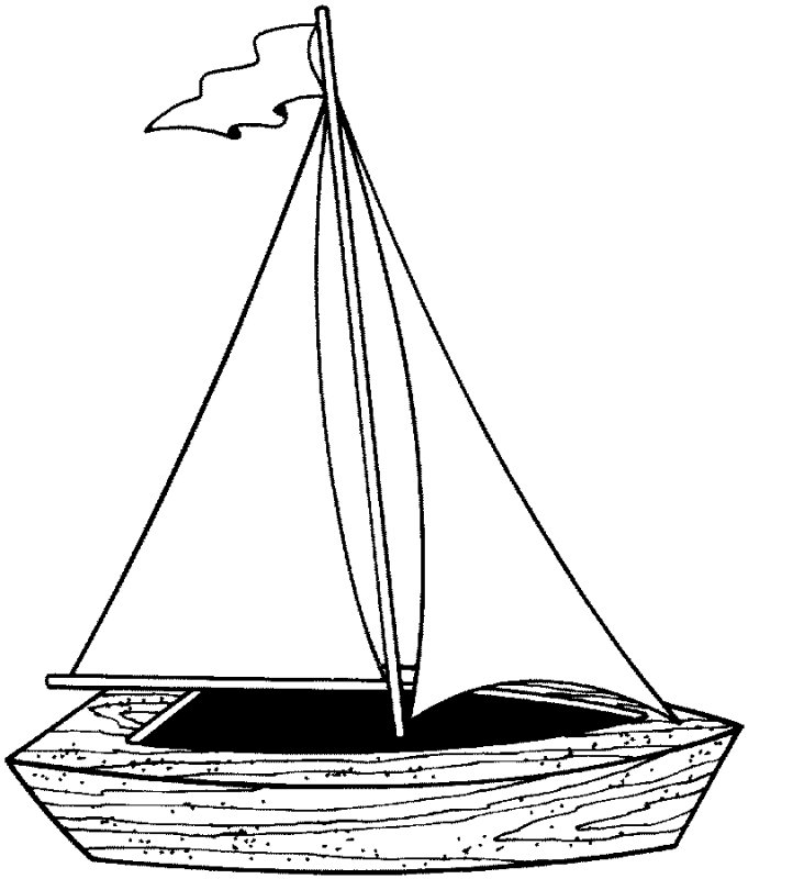 着色页: 帆船 (运输) #143598 - 免费可打印着色页