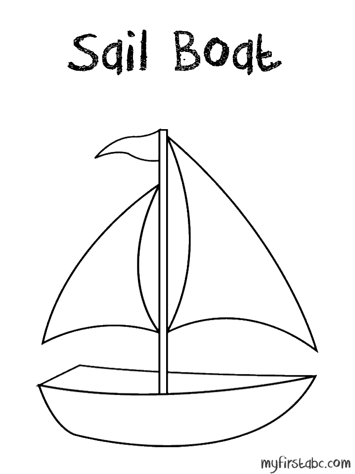 着色页: 帆船 (运输) #143601 - 免费可打印着色页