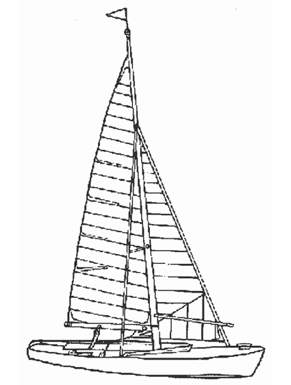 着色页: 帆船 (运输) #143612 - 免费可打印着色页