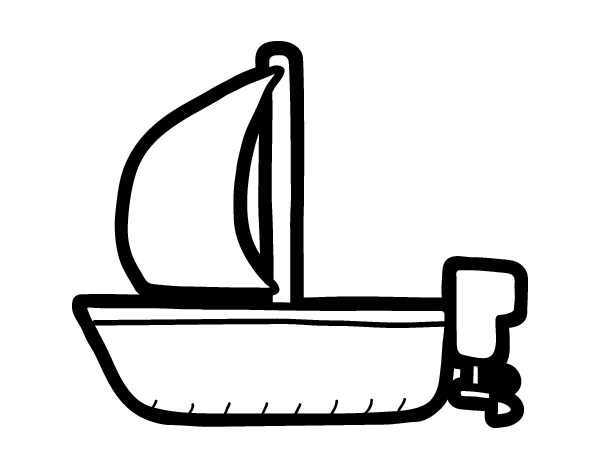 着色页: 帆船 (运输) #143621 - 免费可打印着色页