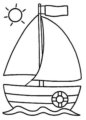 着色页: 帆船 (运输) #143635 - 免费可打印着色页