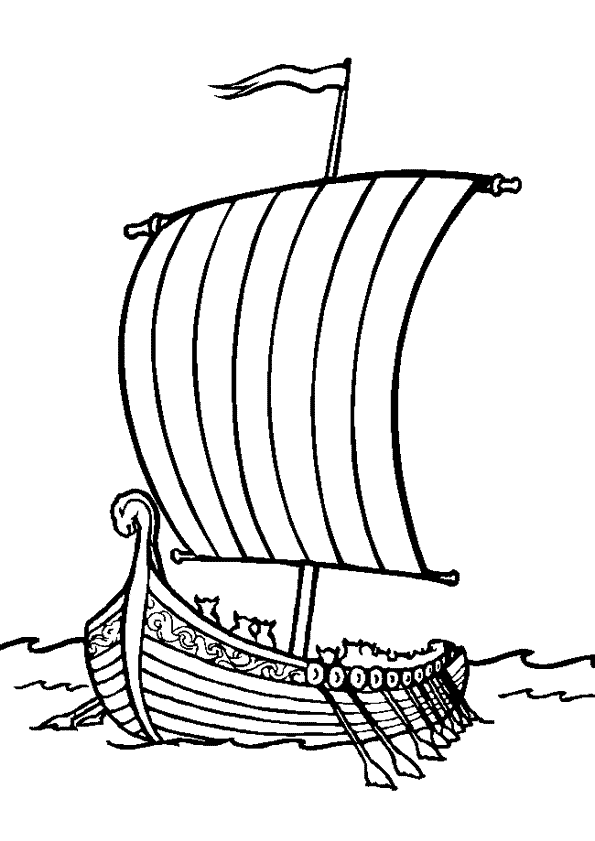 着色页: 帆船 (运输) #143637 - 免费可打印着色页